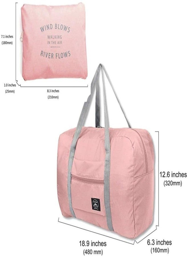 Zerolex Travel Foldable Nylon Duffle Tote Bag Portable Waterproof Handbag Folding Sport Weekend Shopping Luggage Bag Gym Sports Bag for Women Girl 32 L (Multicolor)(Pack of-1) - Image 3